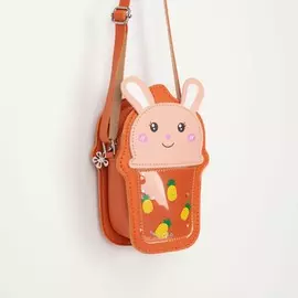 Сумка детская на молнии, цвет оранжевый