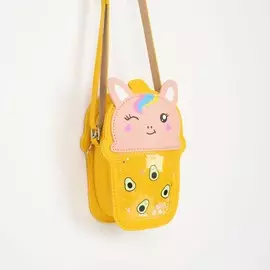 Сумка детская на молнии, цвет желтый