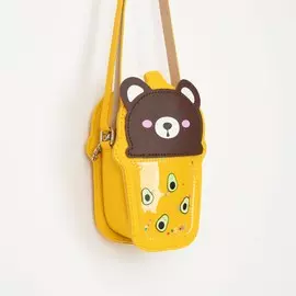 Сумка детская на молнии, цвет желтый