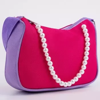 Сумка детская, текстильная, розовая, 4 см 17 см 13 см