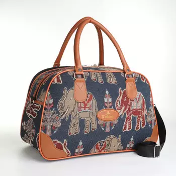 Сумка дорожная на молнии, цвет разноцветный