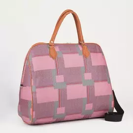 Сумка дорожная на молнии, цвет розово-бордовый