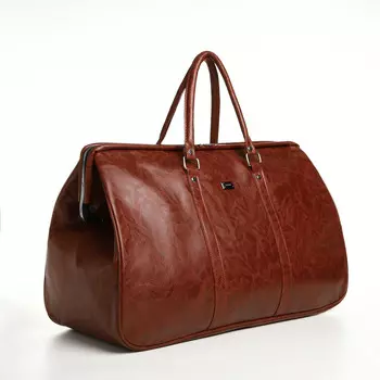 Сумка дорожная на молнии, коричневая