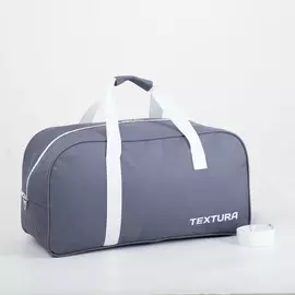 Сумка дорожная, отдел на молнии, длинный ремень, цвет серый