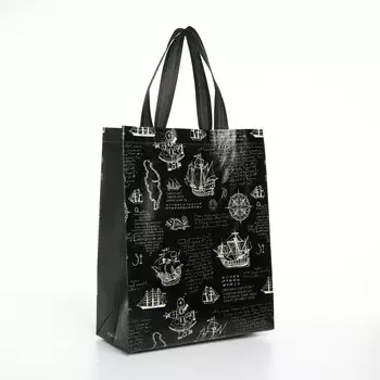 Сумка хозяйственная без застежки, цвет черный