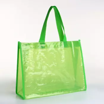 Сумка хозяйственная без застежки, цвет зеленый