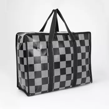 Сумка хозяйственная на молнии, 19 л, цвет черный