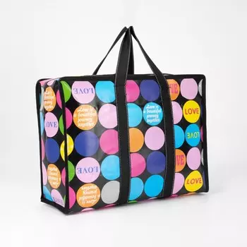 Сумка хозяйственная на молнии, 19 л, цвет цветной