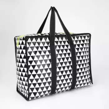 Сумка хозяйственная на молнии, 19 л, цвет черный