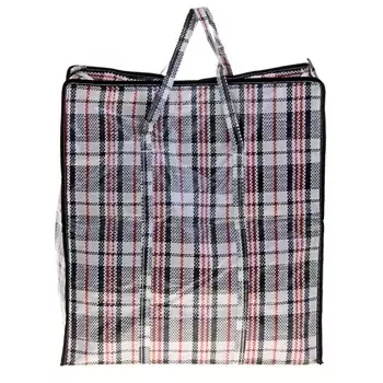 Сумка хозяйственная на молнии, 45 л, цвет черный