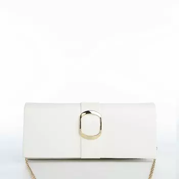 Сумка-клатч на магните, цвет белый