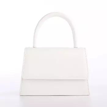 Сумка-клатч на магните, цвет белый