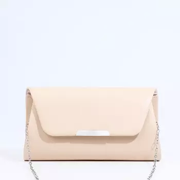 Сумка-клатч на магните, цвет бежевый