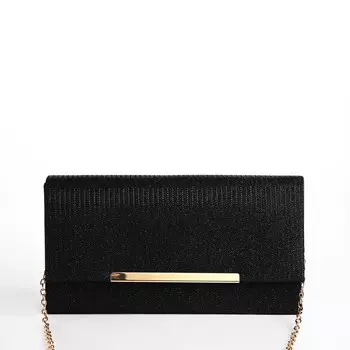 Сумка женская на магните, цвет черный