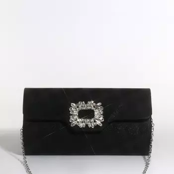 Сумка-клатч на магните, цвет черный