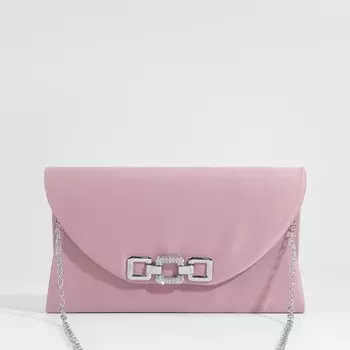Сумка-клатч на магните, цвет розовый