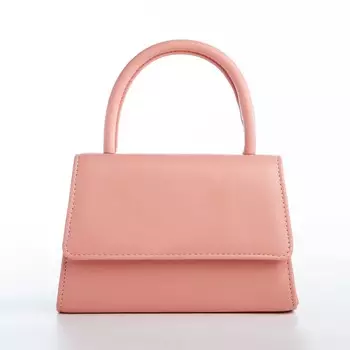 Сумка-клатч на магните, цвет розовый