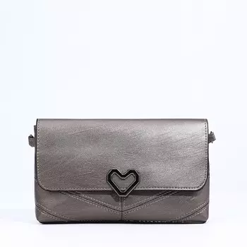 Сумка женская кросс-боди на магните, 24614 см, бронзовая