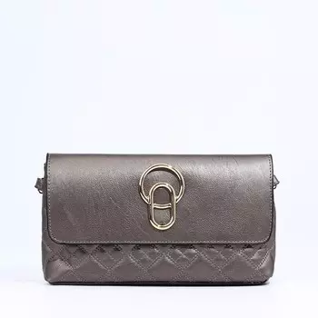 Сумка женская кросс-боди на магните, 24614 см, с золотистой фурнитурой, бронзовая