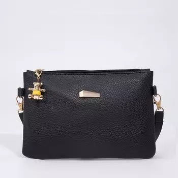 Сумка женская кросс-боди на молнии, 24715 см, черная