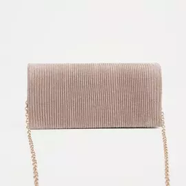 Сумка-клатч, отдел на клапане, цвет розовый