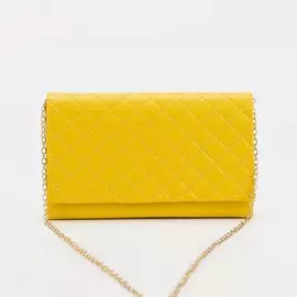 Сумка-клатч на магните, цвет желтый