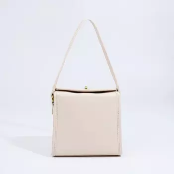 Сумка женская кросс-боди на клапане, 18719 см, молочная