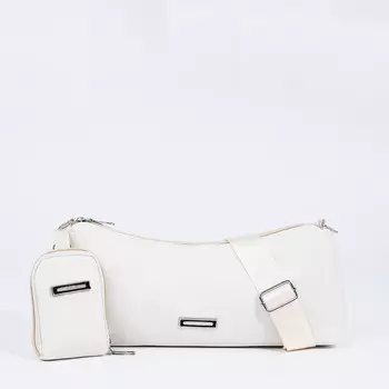 Сумка женская кросс-боди на молнии, 31713 см, белая