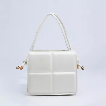 Сумка женская тоут на молнии, 196.517 см, белая