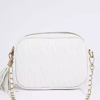 Сумка женская кросс-боди на молнии, 21714 см, белая