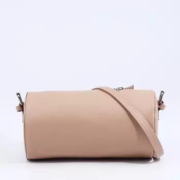 Сумка женская кросс-боди на молнии, 2211.511.5 см, однотонная, бежевая