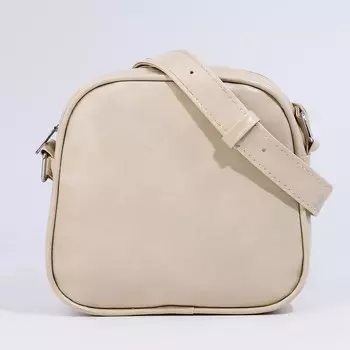 Сумка женская кросс-боди на молнии, 19718 см, бежевая