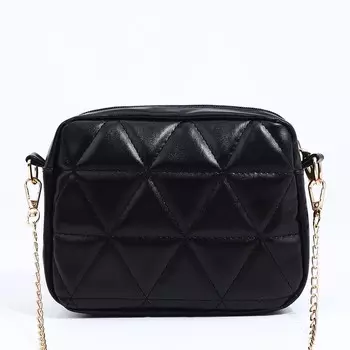 Сумка женская кросс-боди на молнии, 17614 см, черная