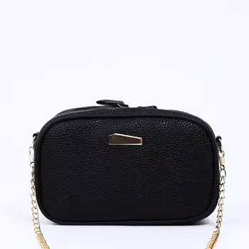 Сумка женская кросс-боди на молнии, 19713 см, черная