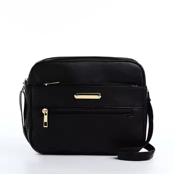 Сумка женская кросс-боди на молнии, 217.517 см, черная