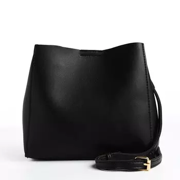 Сумка женская кросс-боди на молнии, 23821 см, черная