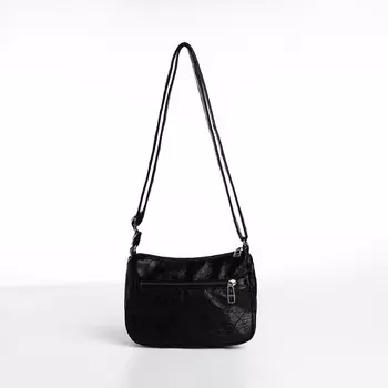 Сумка женская кросс-боди на молнии, 19914 см, черная