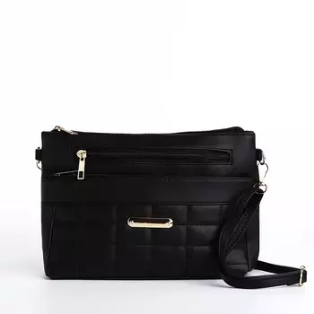 Сумка женская кросс-боди на молнии, 24617 см, черная