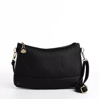 Сумка женская кросс-боди на молнии, 24.56.514 см, черная