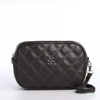 Сумка женская кросс-боди на молнии, 206.513 см, темно-серая