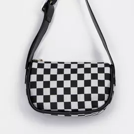 Сумка женская кросс-боди на молнии, 24914 см, серая/черная