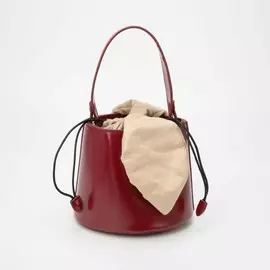 Сумка кросс-боди, отдел на утяжке, цвет бордовый