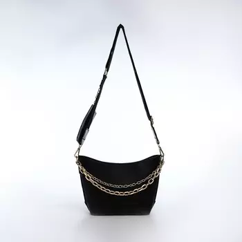 Сумка женская кросс-боди на молнии, 25815 см, черная