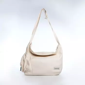 Сумка женская на молнии, цвет бежевый