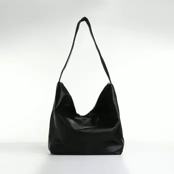 Сумка женская на молнии, цвет черный