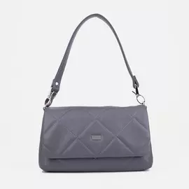 Сумка-мессенджер на клапане, цвет серый