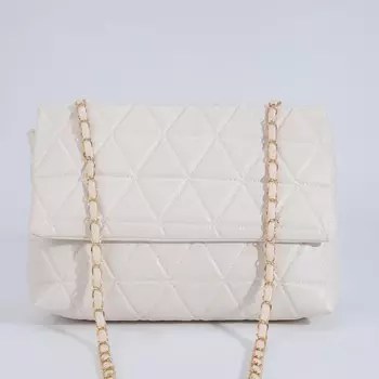 Сумка-мессенджер на магните, цвет белый