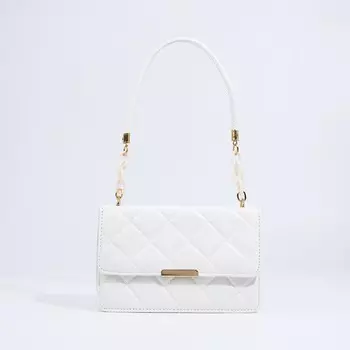 Сумка женская на магните, цвет белый