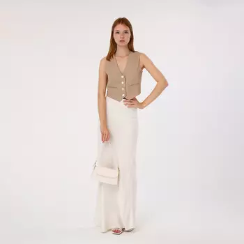 Сумка женская мессенджер на магните, 22612 см, белая