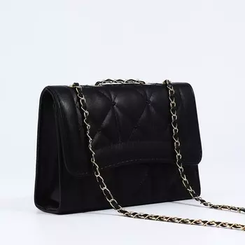 Сумка женская мессенджер на магните, 20715 см, черная